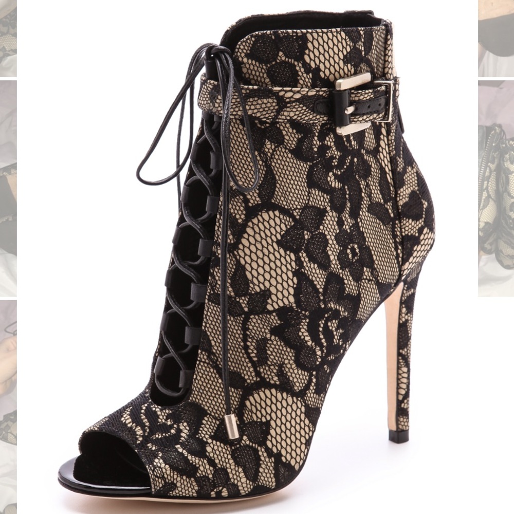 Brian Atwood lace up booties